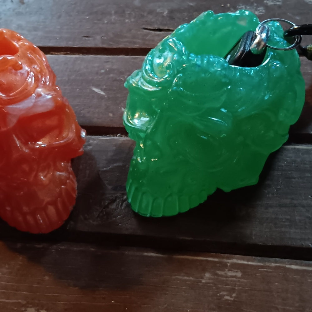 Green and Orange Pencil And/or Jewerly Holder